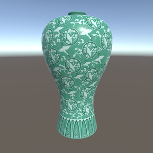 청자상감운학문매병 / 青磁象嵌雲鶴文梅甁 / Celadon Prunus Vase with Inlaid Cloud and Crane Design 缩略图 3