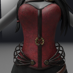 Steampunk Corset (read description for discount) Commercial Use