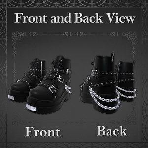 Gothic Chain Boots【24アバター対応】 缩略图 2