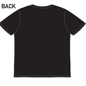 たまえりグラフィティTシャツ　フロントプリント（黒）