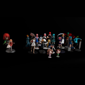 ANIME FIGURE PACK - アニメフィギュアセット - 3D Miniature Props