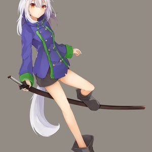 二次受注生産】凪白みと_オリジナルデスクマット1000×350 - white fox