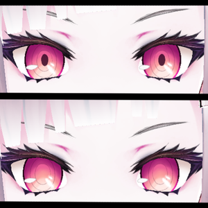 VRoid Eye Texture - Anime Demon Eyes (With or Without Pupils) (14 Colors)