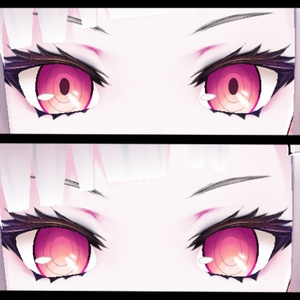 VRoid Eye Texture - Anime Demon Eyes (With or Without Pupils) (14 Colors)