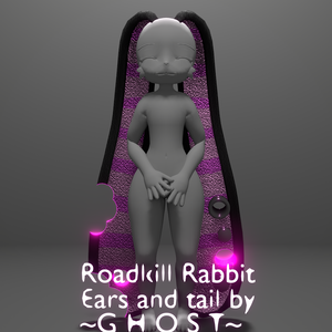 RoadkillRabbit Ears and Tail by Ghost