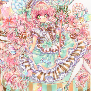 【公式】フジのお歳暮・冬ギフト - WEBカタログ掲載中 オリジナル 手描きイラスト 「枝垂桜のカーテン」 創作 原画 イラスト