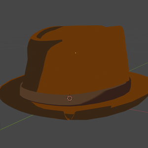 Low Poly Trilby Hat