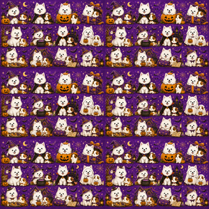 ハロウィン用デジタルラッピング　犬と小動物5種×2パターン