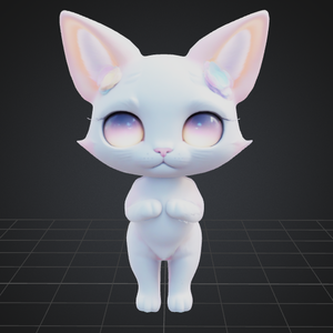 Dreamy Neko アバター 3D モデル VRChat vrc 用ファンタジーキャラクター