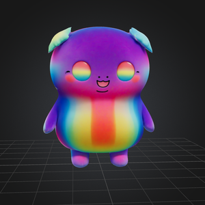 ちびパフに最適なファンタジーキャラクター：小さな翼を持つ愛らしいかわいいアバター 3D モデル VRChat