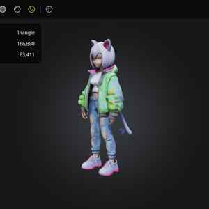 Amethyst Ninja Flow – 3D Characters 3D Model VRChat