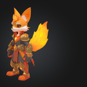  Ember Ronin Vision – 3Dキャラクター 3Dモデル VRChat 3D Characters