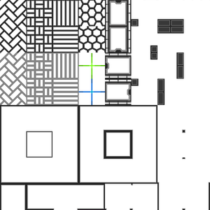 RPGツクールマップ素材【床・壁パターン】