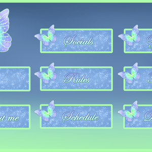 Butterfly: Panels - Chatting Screen - Schedule [Blue]