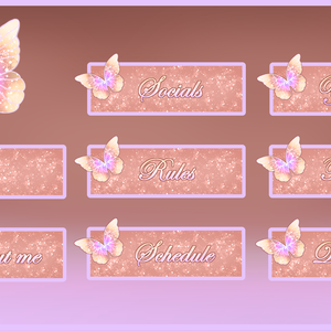 Butterfly: Panels - Chatting Screen - Schedule [Orange]