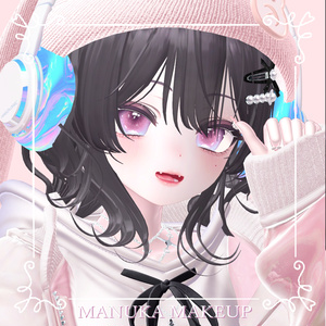 【マヌカManuka】🩵かわいいメイク＆瞳🩷【テクスチャ】