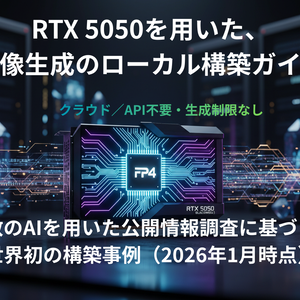 RTX 5050 (Blackwell) 画像生成ローカル実行構築ガイド
