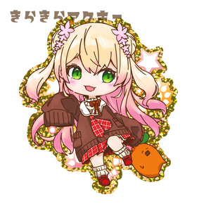 桃鈴ねね　きらきらアクキー(ゴールド)
