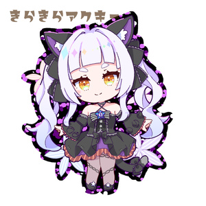 紫咲シオン　きらきらアクキー(パープル)