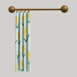 Tulip Curtain 3D Model - チューリップカーテン 3D素材