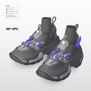 「nexyr」３D衣装（シューズ）モデル（lapwing、Marycia対応）