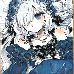 魔法少女ノ魔女裁判 遠野ハンナ 手描き中色紙 - noa-rei - BOOTH