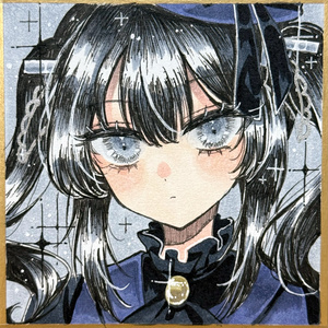 Magical Girl Witch Trial - Kurobe Nanoka - Hand-drawn miniature shikishi (decorative paper board)