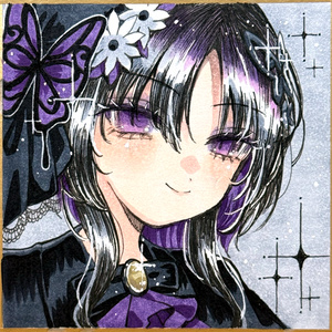 魔法少女ノ魔女裁判 遠野ハンナ 手描き中色紙 - noa-rei - BOOTH