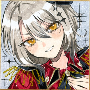 魔法少女ノ魔女裁判　まのさば　遠野ハンナ　色紙イラスト 魔法少女ノ魔女裁判 遠野ハンナ 手描き中色紙 - noa-rei - BOOTH