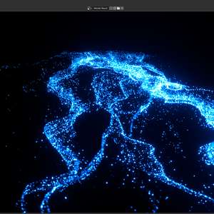 Blender Particle: 流れエフェクト1