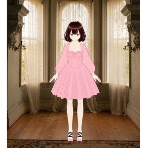 ピンクのドレス - pink short dress