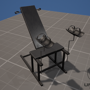 gynecology chair Rigged (NSFW Gear) for Vrm, Unity & Unreal Engine 