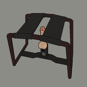 Stool with Dildo (2 Versions)