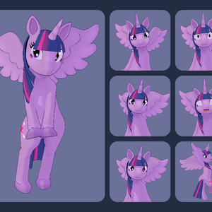 MLP 3D VTUBER / Twilight Sparkle / VRM / 3D Vtuber / MLP / Ready-to-use model for streaming