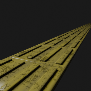 【無料版：3Dモデル】点字ブロック