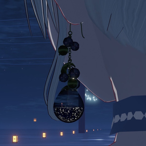 【VRchatアバター用】夜空の涙ピアス 缩略图 8