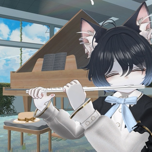 【演奏可能！VRchatアバター用】Flute 3D model 缩略图 7