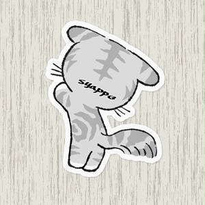 スコねこ(アメちゃん)後ろ頭