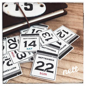 【nett】2019年9月 日付シート