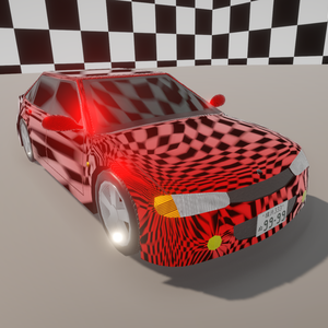 【Unity(URP)向け】LowPolyRealisticVehicle1(ローポリリアル風車両1)【ForUnity(URP)】