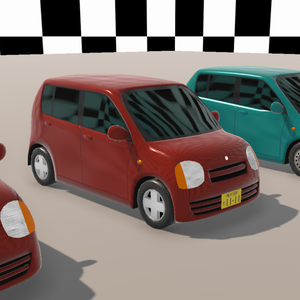 【Unity(URP)向け】LowPolyRealisticVehicle7(ローポリリアル風車両7)【ForUnity(URP)】