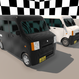 【Unity(URP)向け】LowPolyRealisticVehicle9(ローポリリアル風車両9)【ForUnity(URP)】