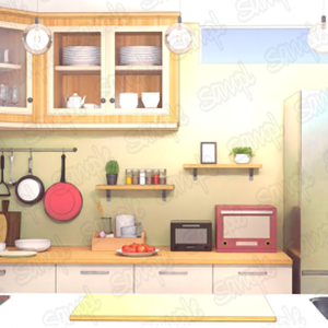 配信部屋（キッチン・料理）（ VTuber向け）