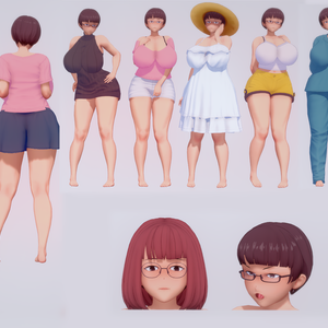 【キャラ配布】佳世さん（眼鏡妻のオトモダチ）