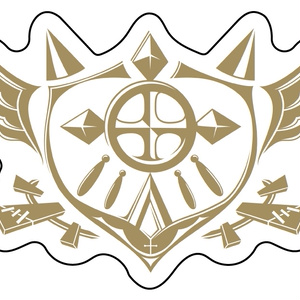 ヘル教紋章オーロラステッカー