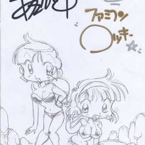 かおる&舞子ラフ落書きサイン入り