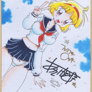 ファミコンロッキー 色紙 舞子ちゃん 【中判色紙サイズ18センチ×21センチ】