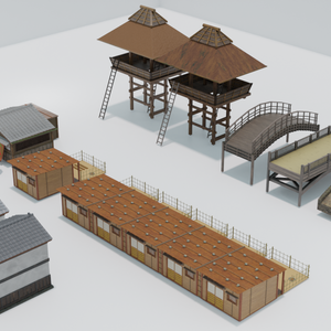 【VRChat World SDK3】建物セット 