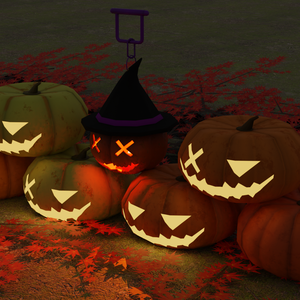 【VRChat SDK3】かぼちゃとハロウィンランタン【ハロウィン】