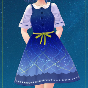 【VRoid】イイカンジ夜空ワンピース